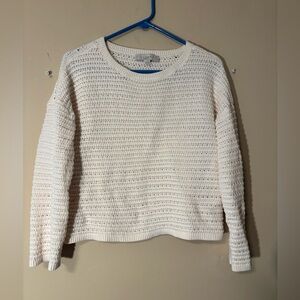Lift Cozy Cream Crop Sweater